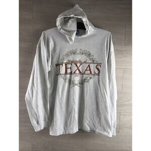 Champion Hooded Long Sleeve T-Shirt UT Texas Longhorns Men XL Made USA VTG